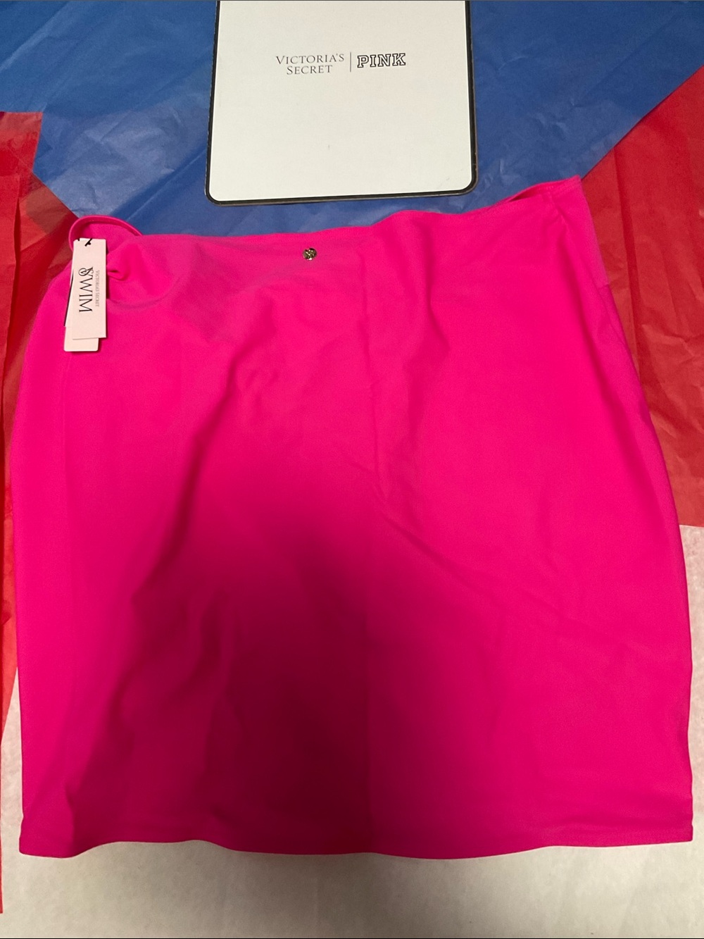 🍄 Victoria's Secret PINK Hot Pink Swim Sarong Cover-Up - Picture 6 of 7